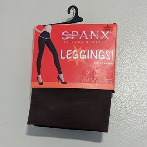 NEW Spanx Leggings Large Expresso Brown